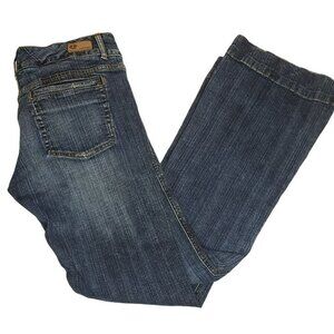 WOMEN'S Refuge Premium Flared Leg Stretch Denim Blue Jeans Sz 13 Low Rise Y2K